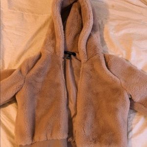 fluffy pink forever 21 jacket